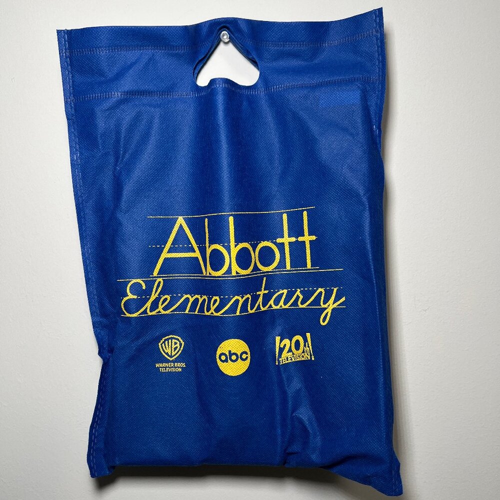 Abbott Elementary bag, coloring book and crayons